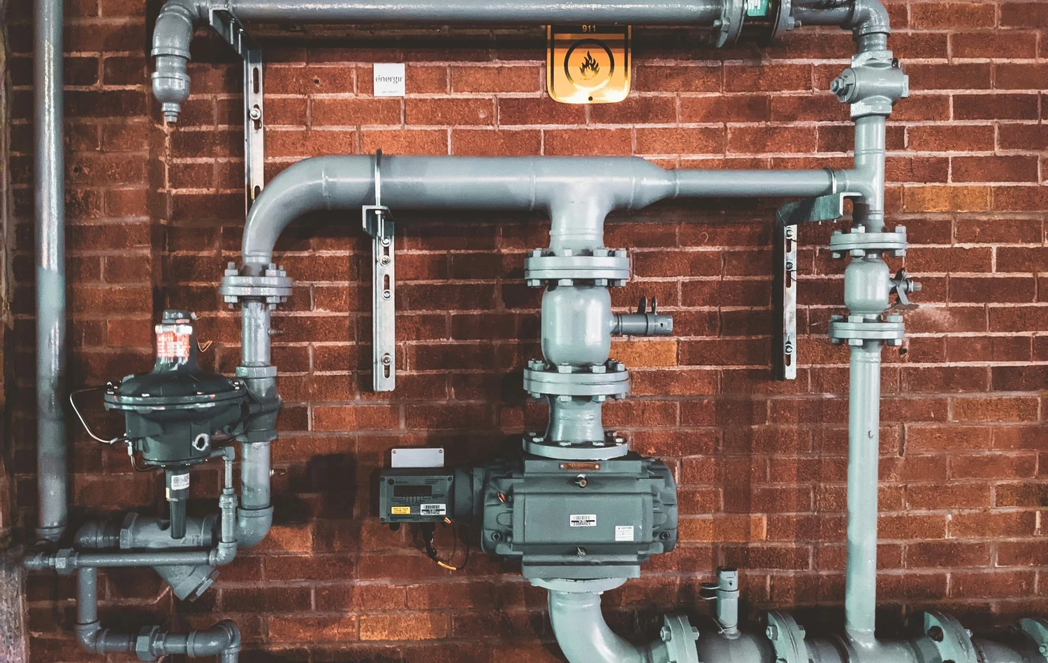 Industrial piping representing geothermal Organic Rankine Cycle research